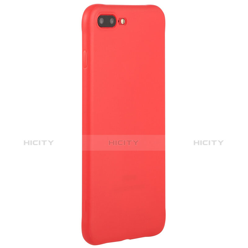 Funda Silicona Goma TPU C02 para Apple iPhone 7 Plus Rojo
