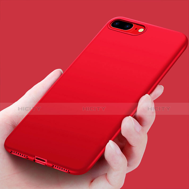 Funda Silicona Goma TPU para Apple iPhone 7 Plus Rojo