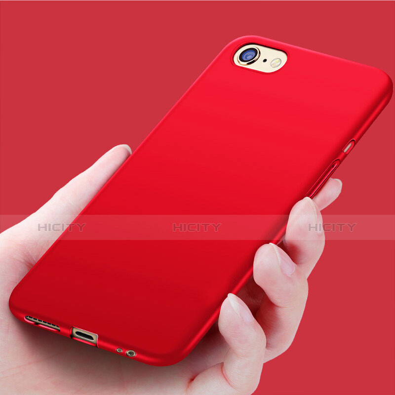 Funda Silicona Goma TPU para Apple iPhone 7 Rojo