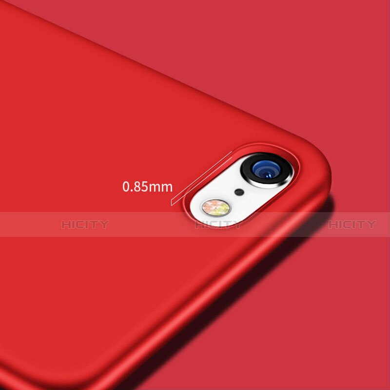 Funda Silicona Goma TPU para Apple iPhone SE (2020) Rojo