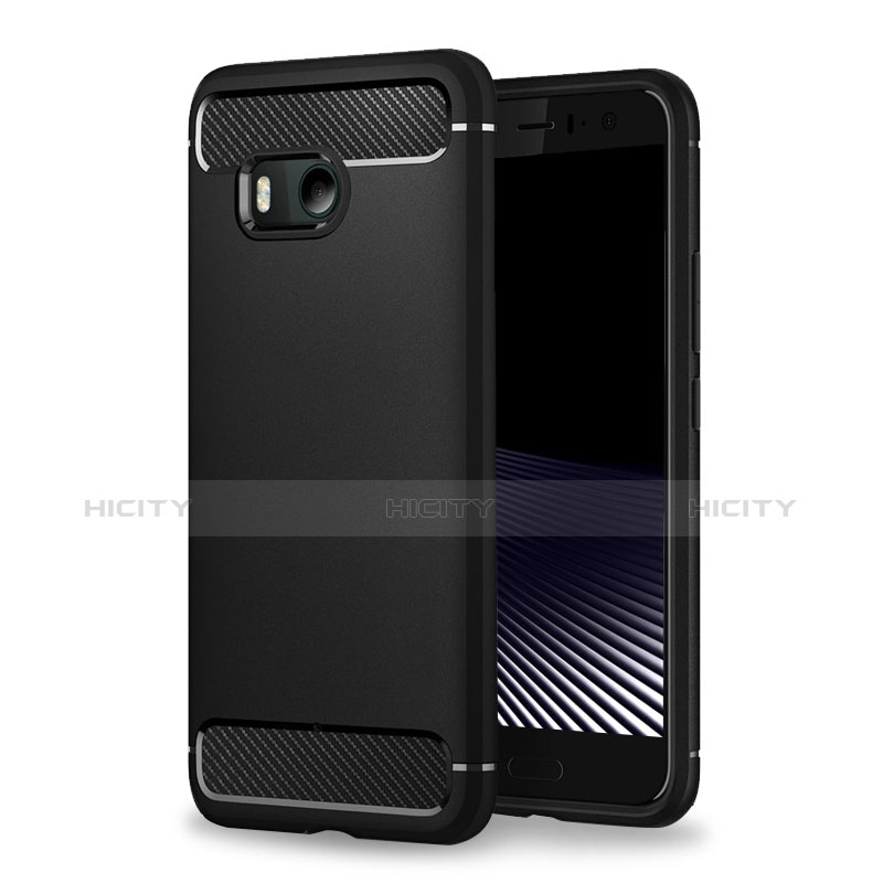 Funda Silicona Goma TPU para HTC U11 Negro