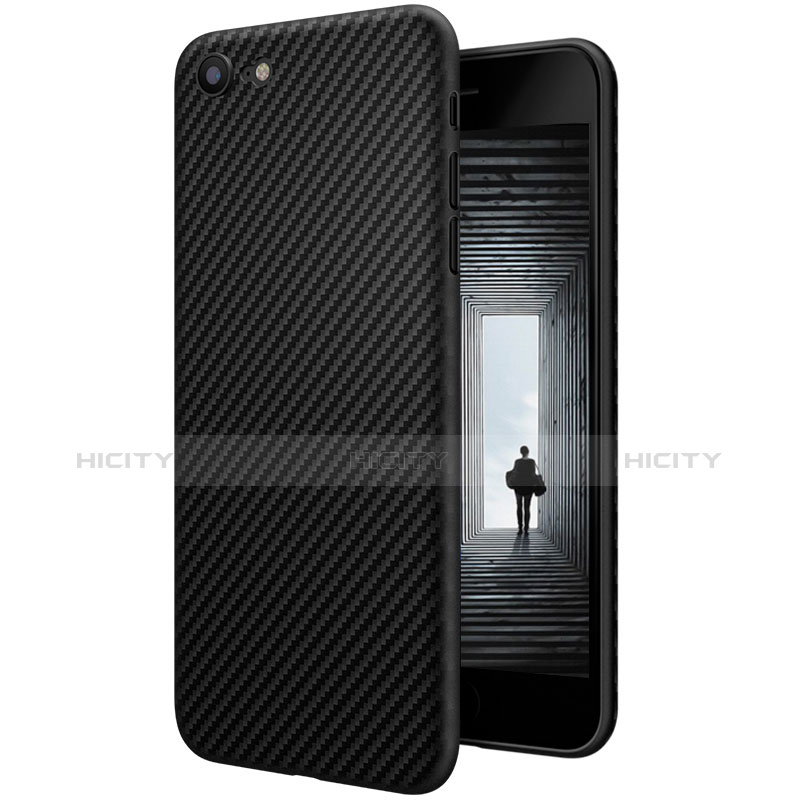 Funda Silicona Goma Twill B02 para Apple iPhone 6 Plus Negro