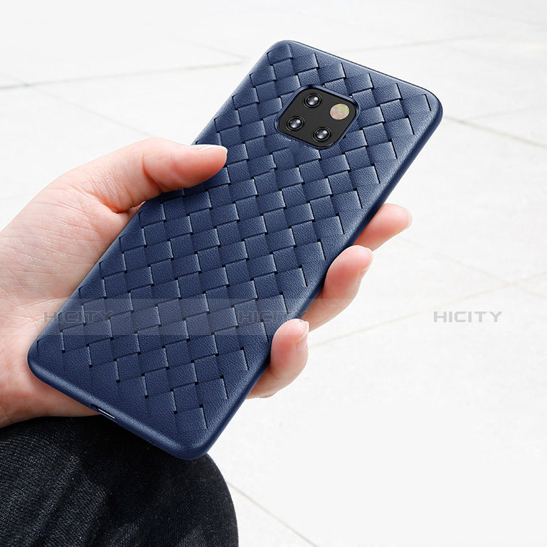 Funda Silicona Goma Twill B02 para Huawei Mate 20 Pro Azul