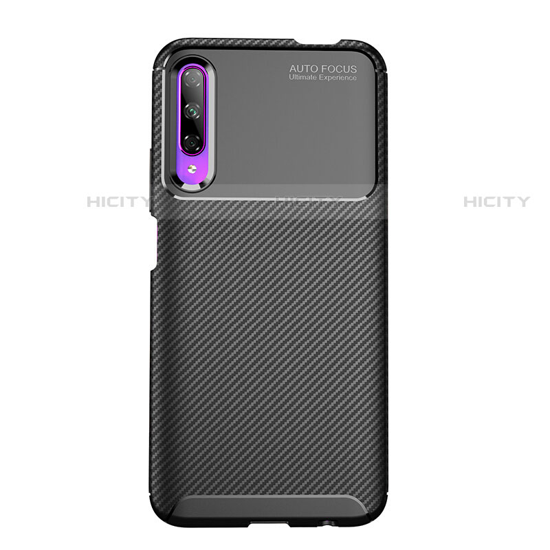 Funda Silicona Goma Twill B02 para Huawei P Smart Pro (2019) Negro