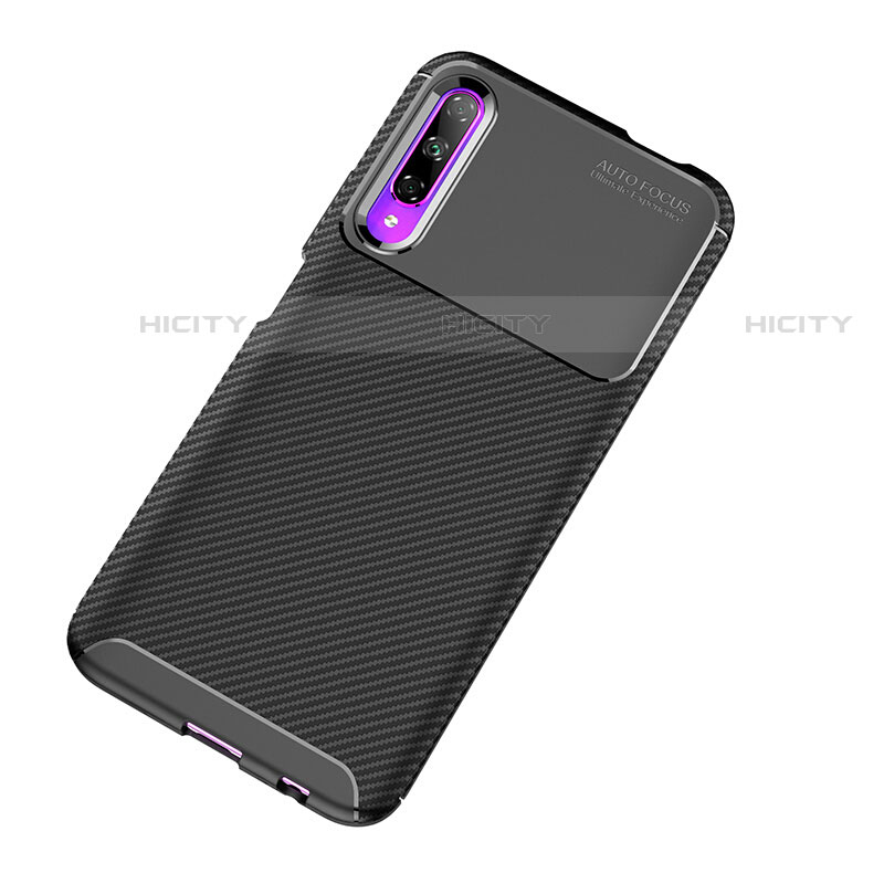 Funda Silicona Goma Twill B02 para Huawei P Smart Pro (2019) Negro