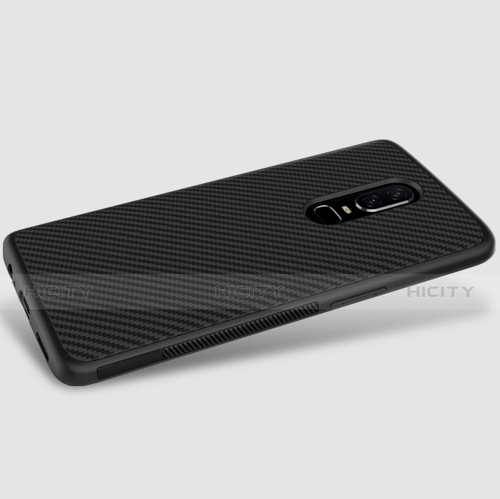 Funda Silicona Goma Twill B02 para OnePlus 6 Negro