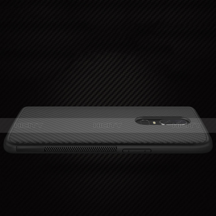 Funda Silicona Goma Twill B02 para OnePlus 6 Negro