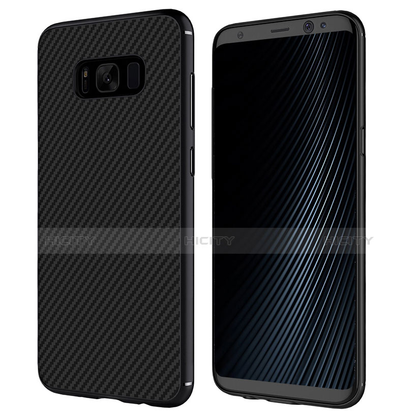 Funda Silicona Goma Twill B02 para Samsung Galaxy S8 Negro