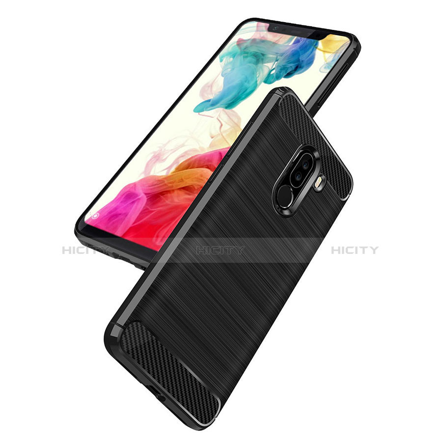 Funda Silicona Goma Twill B02 para Xiaomi Pocophone F1 Negro