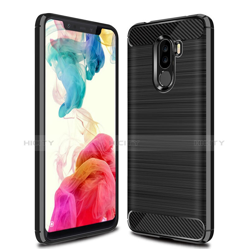 Funda Silicona Goma Twill B02 para Xiaomi Pocophone F1 Negro