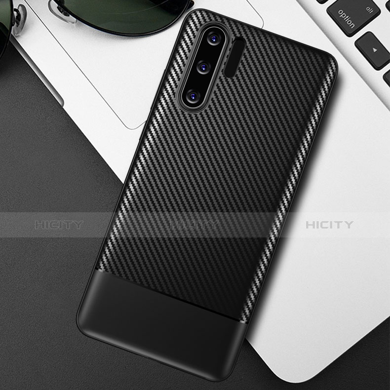 Funda Silicona Goma Twill B03 para Huawei P30 Pro New Edition Negro