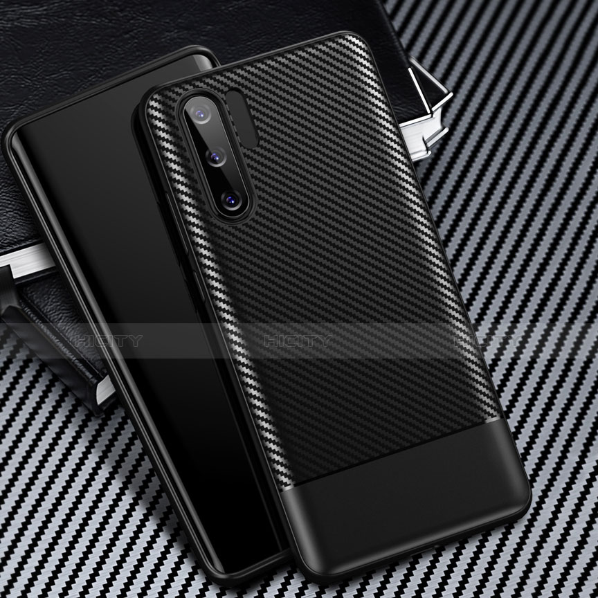 Funda Silicona Goma Twill B03 para Huawei P30 Pro New Edition Negro