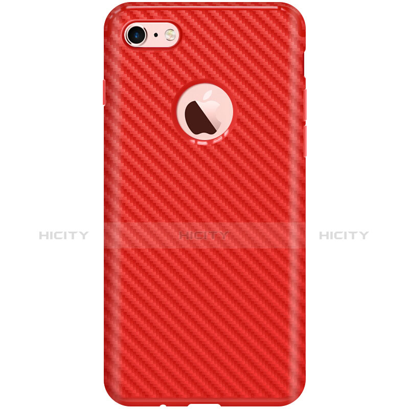 Funda Silicona Goma Twill para Apple iPhone 8 Rojo