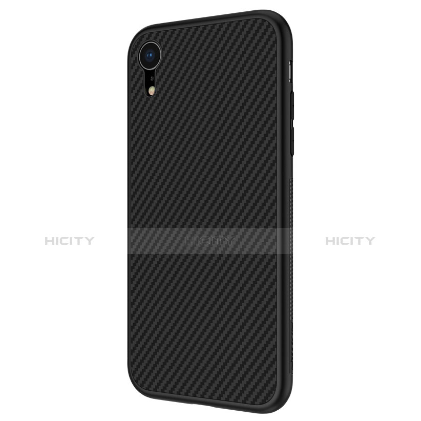 Funda Silicona Goma Twill para Apple iPhone XR Negro