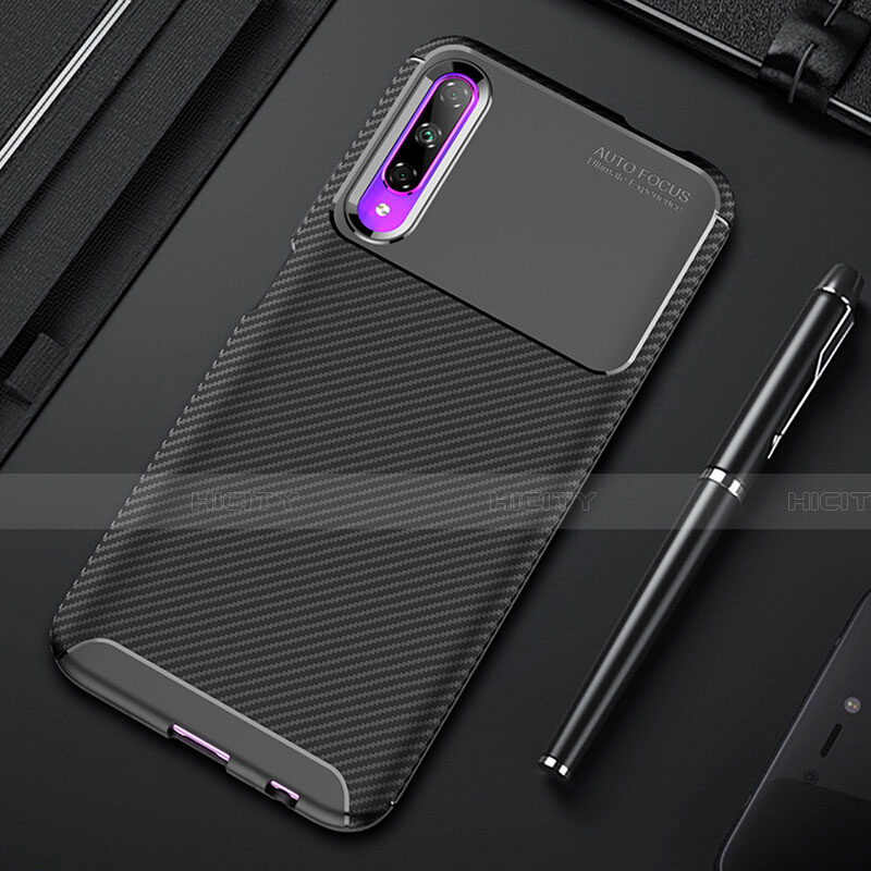 Funda Silicona Goma Twill para Huawei Honor 9X Pro Negro