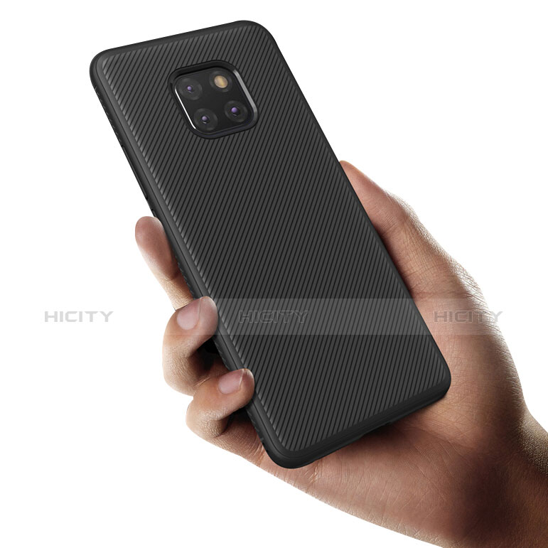 Funda Silicona Goma Twill para Huawei Mate 20 Pro Negro