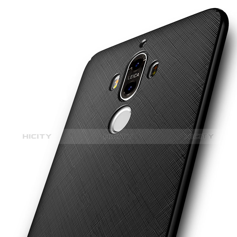 Funda Silicona Goma Twill para Huawei Mate 9 Negro