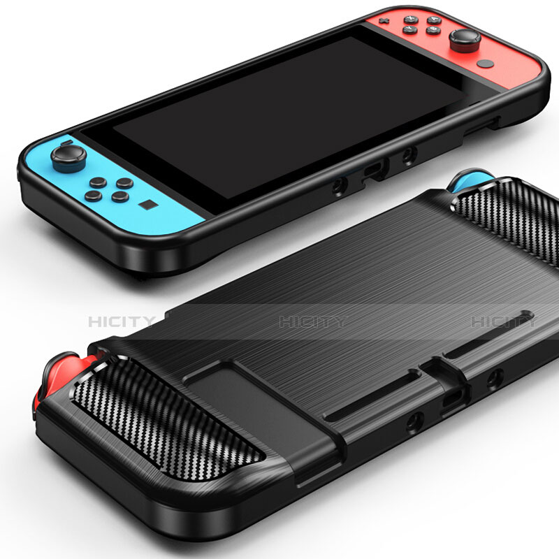 Funda Silicona Goma Twill para Nintendo Switch Negro