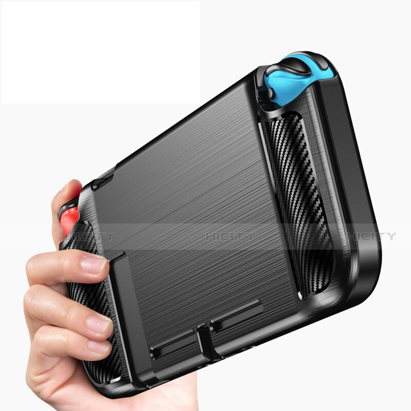 Funda Silicona Goma Twill para Nintendo Switch Negro