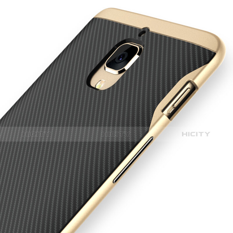 Funda Silicona Goma Twill para OnePlus 3T Oro