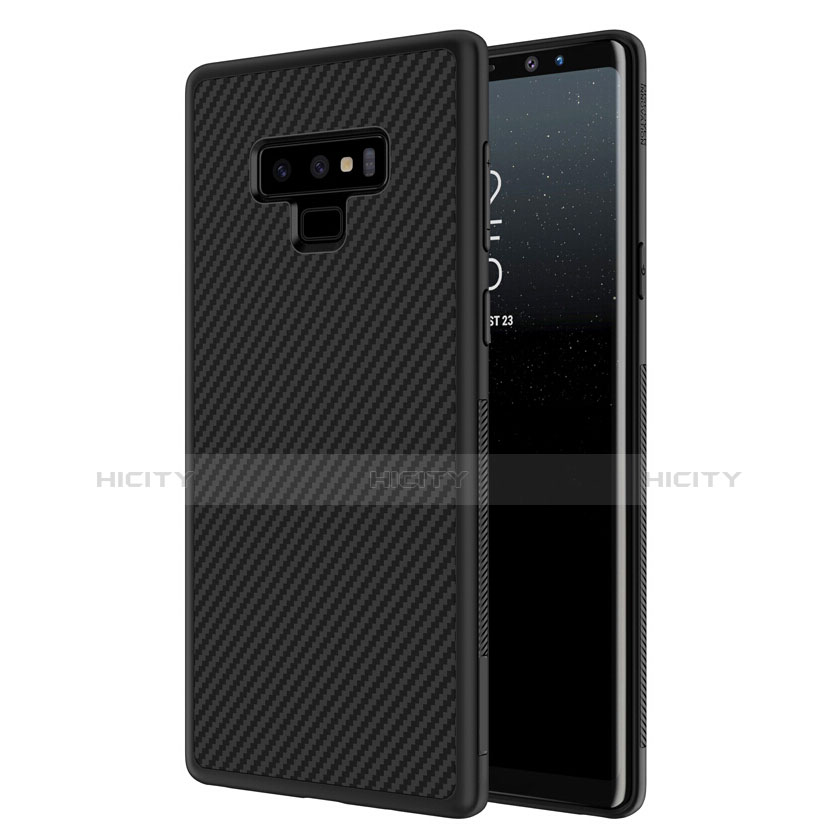 Funda Silicona Goma Twill para Samsung Galaxy Note 9 Negro