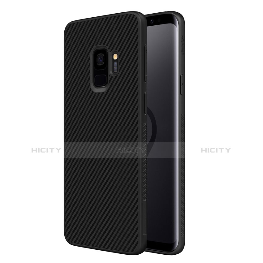 Funda Silicona Goma Twill para Samsung Galaxy S9 Negro