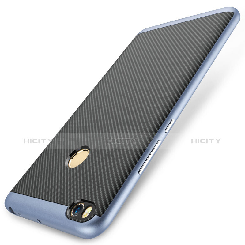 Funda Silicona Goma Twill para Xiaomi Mi Max 2 Azul