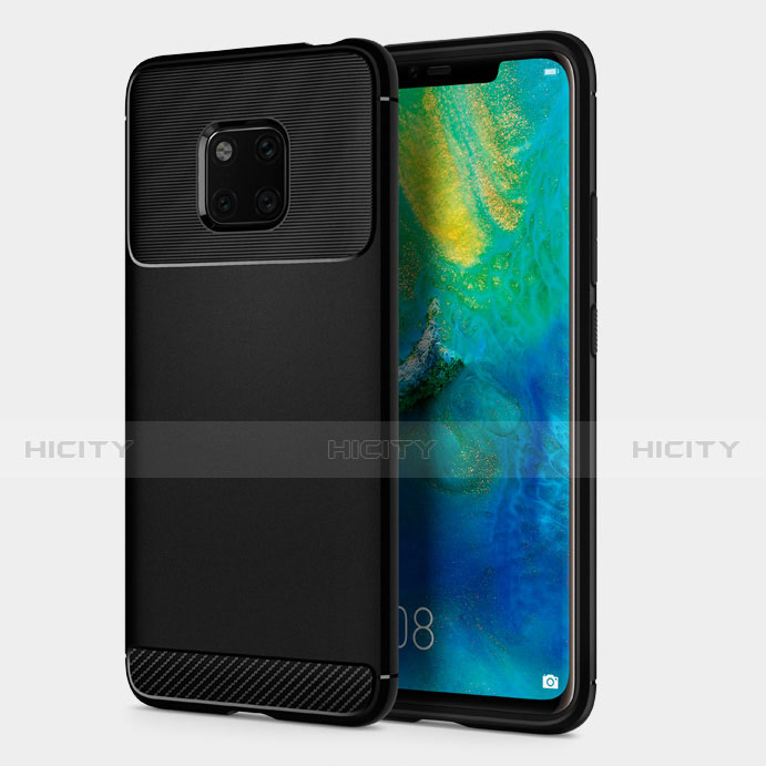 Funda Silicona Goma Twill R01 para Huawei Mate 20 Pro Negro