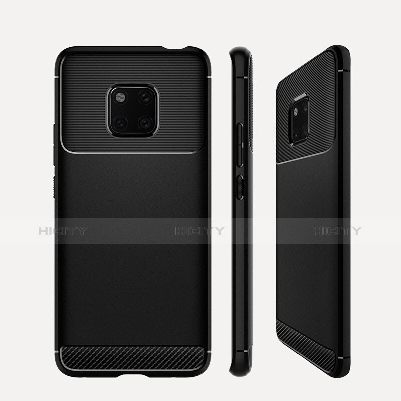 Funda Silicona Goma Twill R01 para Huawei Mate 20 Pro Negro