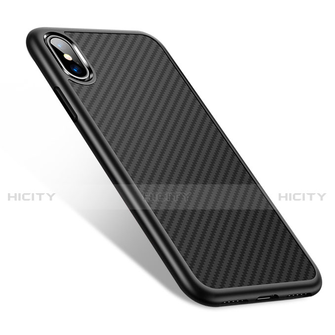 Funda Silicona Goma Twill Z02 para Apple iPhone Xs Negro