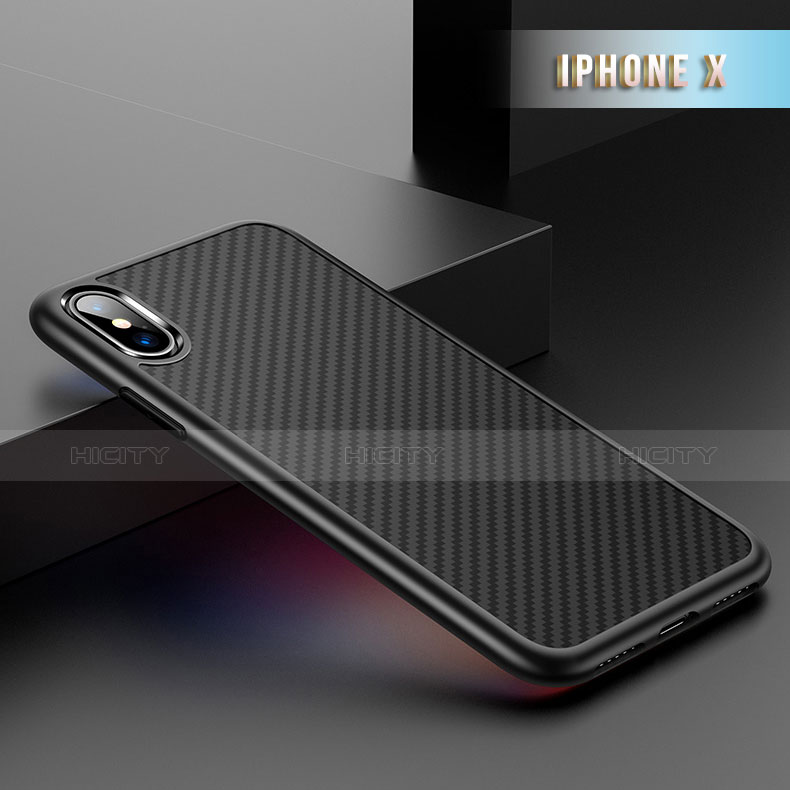 Funda Silicona Goma Twill Z02 para Apple iPhone Xs Negro