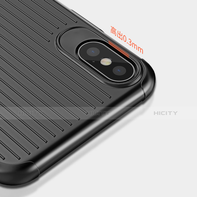 Funda Silicona Line para Apple iPhone Xs Negro