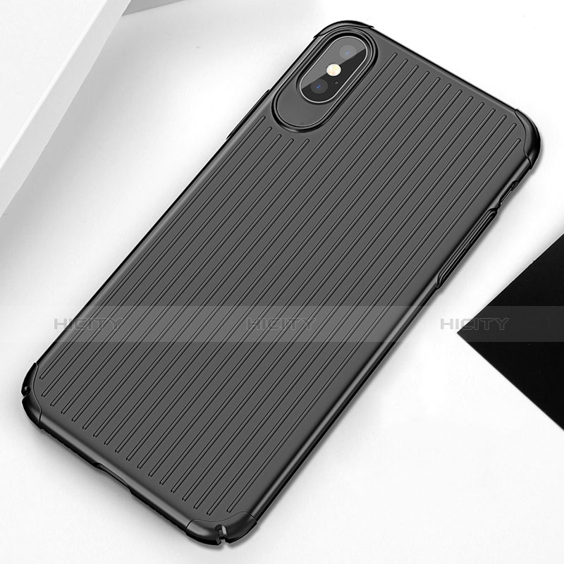 Funda Silicona Line para Apple iPhone Xs Negro