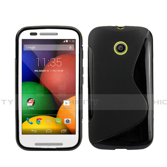 Funda Silicona S-Line para Motorola Moto E XT1021 Negro