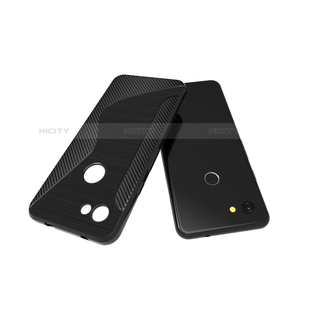 Funda Silicona Transparente S-Line para Google Pixel 3a XL Negro