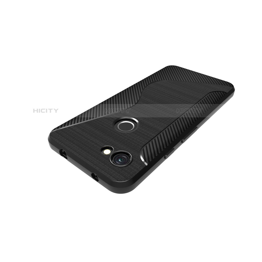 Funda Silicona Transparente S-Line para Google Pixel 3a XL Negro