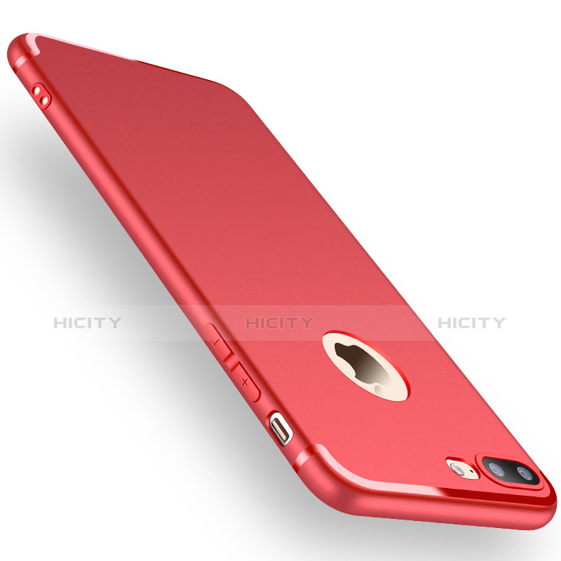 Funda Silicona Ultrafina Carcasa Goma Z15 para Apple iPhone 7 Plus Rojo