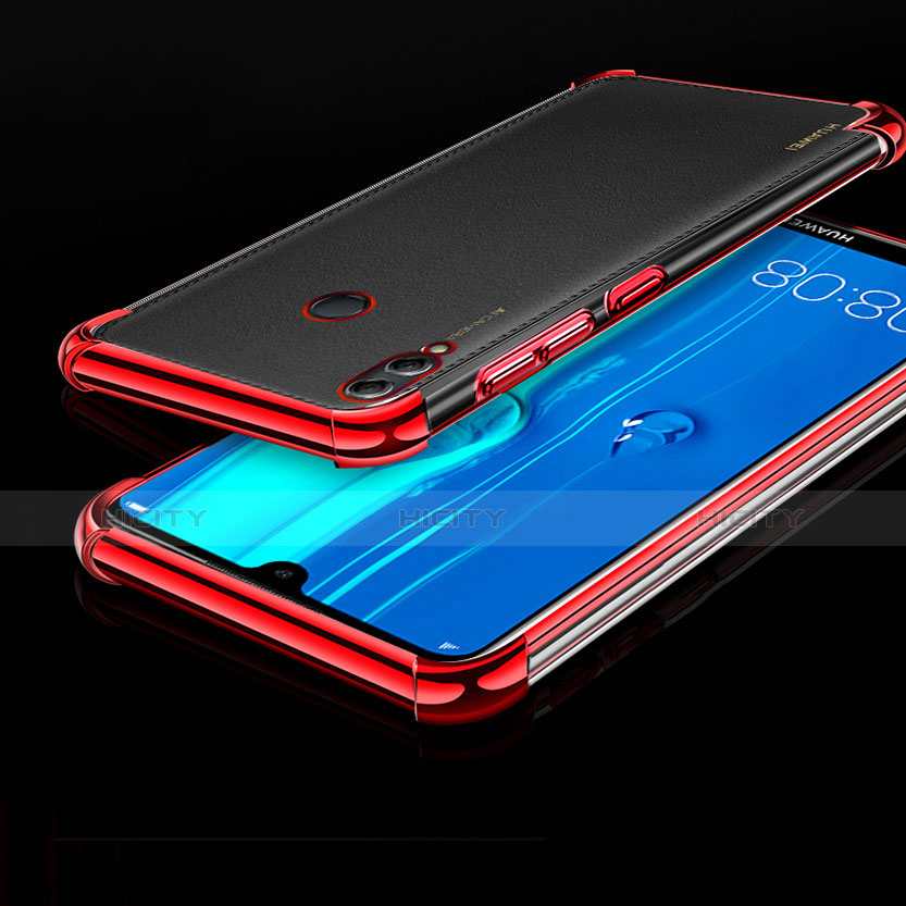 Funda Silicona Ultrafina Carcasa Transparente A04 para Huawei Honor 8X Max Rojo