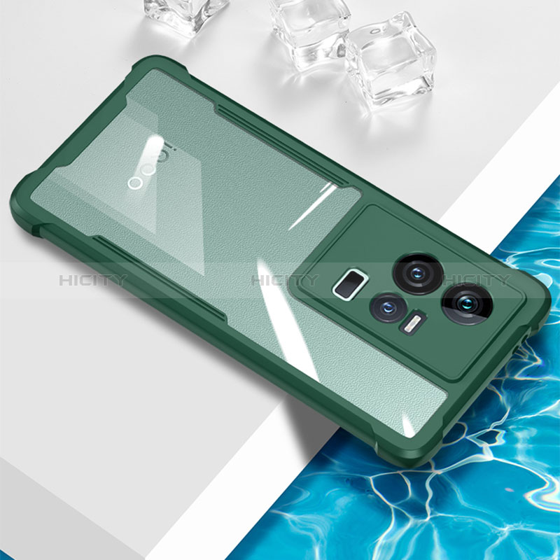 Funda Silicona Ultrafina Carcasa Transparente BH1 para Vivo iQOO 11 5G Verde