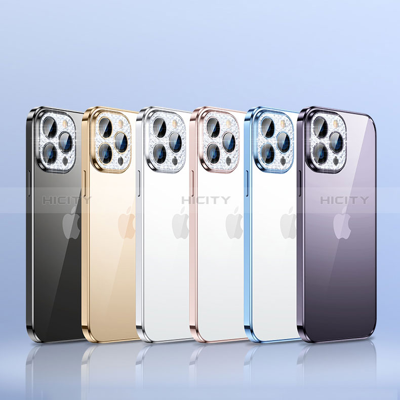 Funda Silicona Ultrafina Carcasa Transparente Bling-Bling LD2 para Apple iPhone 15 Pro