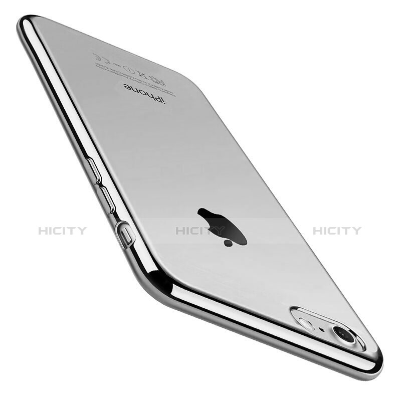 Funda Silicona Ultrafina Carcasa Transparente C01 para Apple iPhone 7 Plata