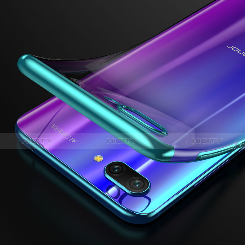 Funda Silicona Ultrafina Carcasa Transparente con Anillo de dedo Soporte para Huawei Honor 10