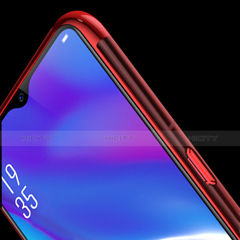 Funda Silicona Ultrafina Carcasa Transparente con Magnetico Anillo de dedo Soporte S01 para Oppo R17 Neo