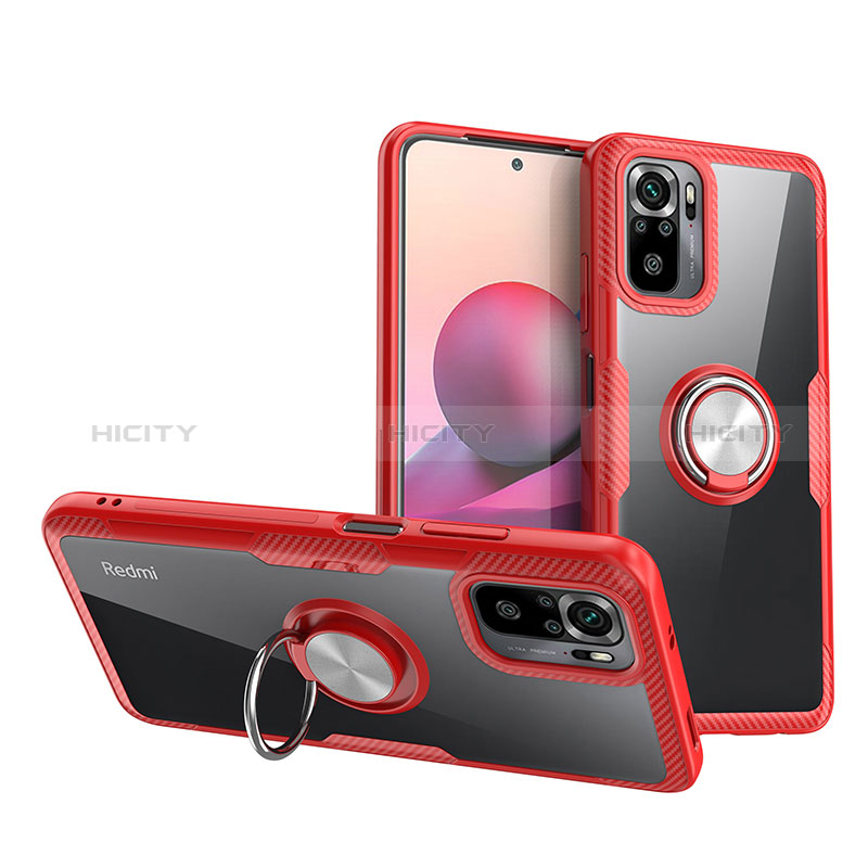 Funda Silicona Ultrafina Carcasa Transparente con Magnetico Anillo de dedo Soporte ZL1 para Xiaomi Redmi Note 11 SE India 4G