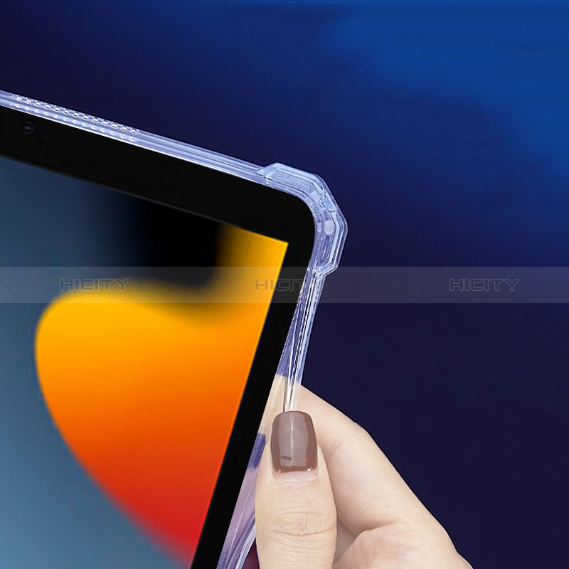 Funda Silicona Ultrafina Carcasa Transparente con Soporte para Apple iPad 10.2 (2019) Claro