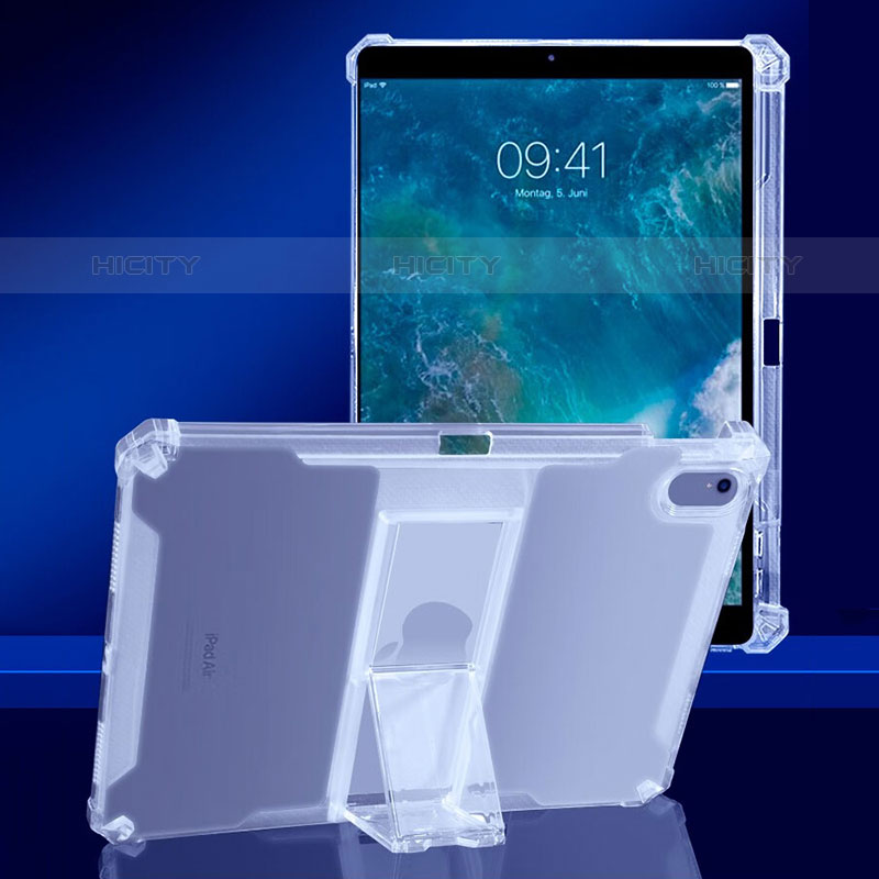 Funda Silicona Ultrafina Carcasa Transparente con Soporte para Apple iPad Air 3 Claro