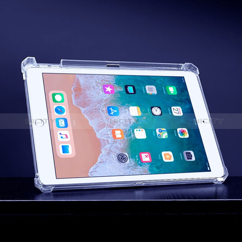 Funda Silicona Ultrafina Carcasa Transparente con Soporte para Apple iPad Air Claro