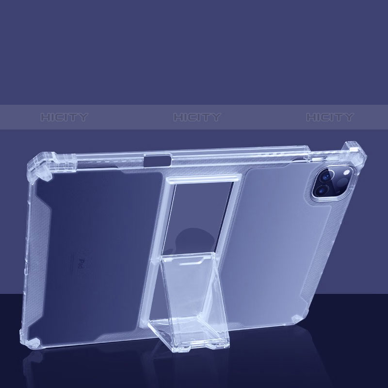 Funda Silicona Ultrafina Carcasa Transparente con Soporte para Apple iPad Pro 11 (2021) Claro