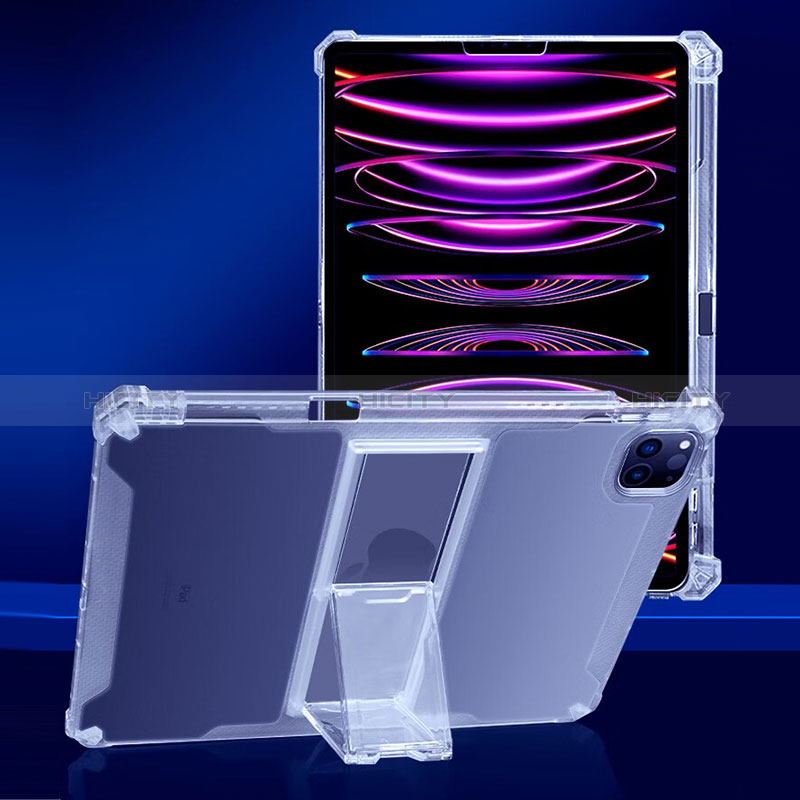 Funda Silicona Ultrafina Carcasa Transparente con Soporte para Apple iPad Pro 11 (2022) Claro