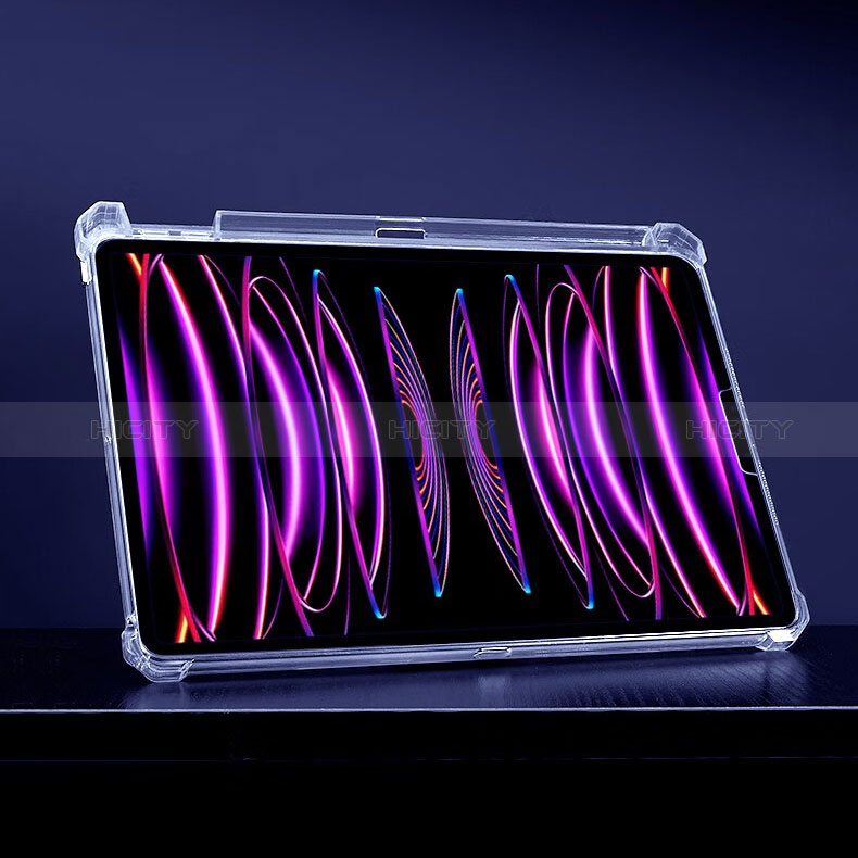 Funda Silicona Ultrafina Carcasa Transparente con Soporte para Apple iPad Pro 11 (2022) Claro
